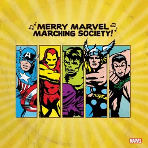 MERRY MARVEL MARCHING SOCIETY 12" VINYL NEW SEALED RSD 2024 IRON MAN THOR HULK - Picture 1 of 1