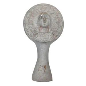 Antique Round Oak Wood Stove Finial Topper Doe Wah Jack Advertising Collectible - Picture 1 of 12