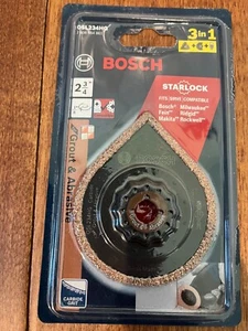 Bosch 2-3/4" Blade OSL234HG Starlock Hybrid Carbide Grout And Abrasive 3 in 1 - Picture 1 of 1