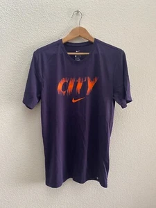 Manchester City Soccer Man City Nike DRI-FIT Athletic Cut T-Shirt Medium Purple - Picture 1 of 5