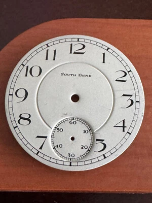 RELOJ BOLSILLO SOUTHBEND TALLA 16 VINTAGE ESFERA METÁLICA ACABADO PLATEADO NÚMEROS NEGROS Foto 1 de 2