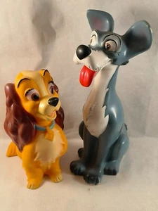 sympa ancien pouet la belle / clochard 25 cm 1967 ( delacoste , Disney ) 1494 - Imagen 1 de 2