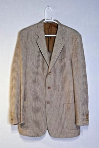 VTG 2005 Luciano Barbera Unstructured Linen Jacket IT52 US42,  Wilkes Bashford - Picture 1 of 11