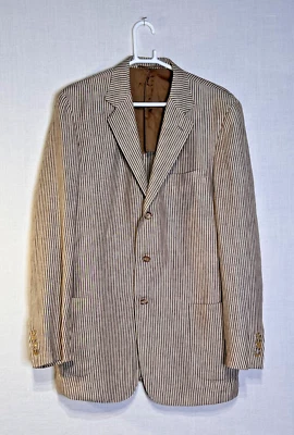 VTG 2005 Luciano Barbera Unstructured Linen Jacket IT52 US42,  Wilkes Bashford - Image 1 of 4