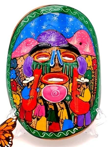 Talavera Maske Terrakotta Tonerde - Baja California Sur Todos Santos - Bild 1 von 9