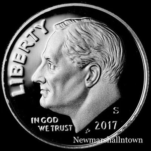 2017 S  Roosevelt Dime Silver Proof ~ US Coin from Mint Proof Set   - Picture 1 of 2