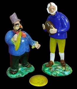 ZWEI SKULPTUREN AUS GEGOSSENEM GLAS VON MURANO. ITALIEN. 20. Jahrhundert - Bild 1 von 1