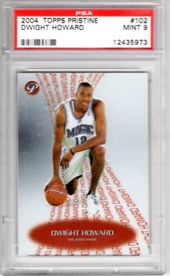 2004-05 TOPPS PRISTINE DWIGHT HOWARD ROOKIE #102 PSA 9 MINT **POP 10** ORLANDO - Image 1 of 2