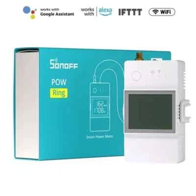 Sonoff POW CT ring misuratore di potenza Smart home WiFi Domotica kit completo - Imagen 1 de 4