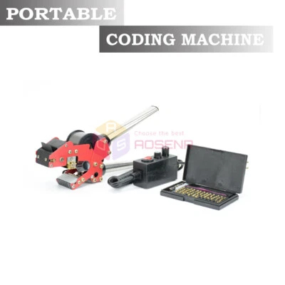220V NEW Handheld Coder Manual Ribbon Code Printer Hot Stamping Date Coding - Image 1 of 4