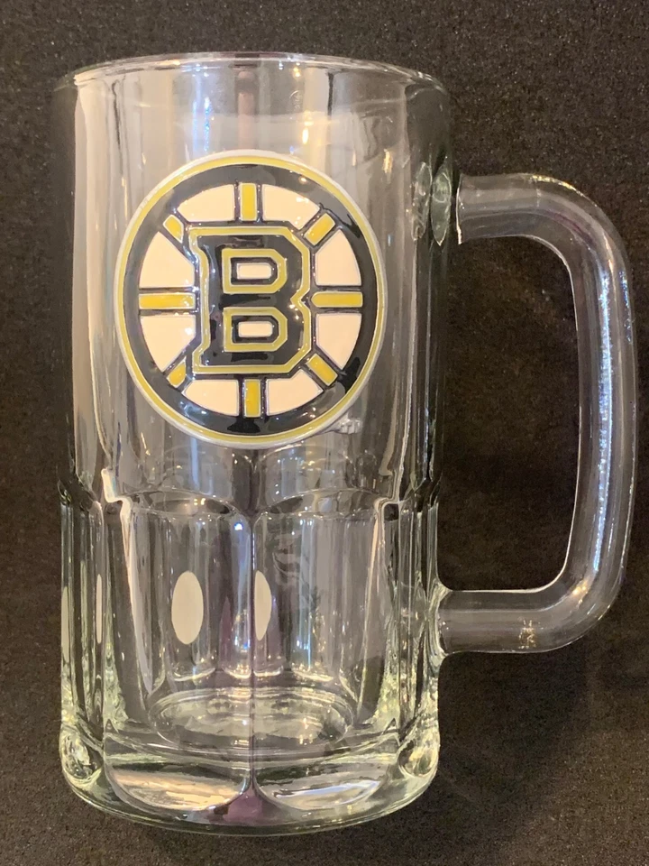 NHL Official Gear BOSTON BRUINS 18oz HEAVY HANDLED BEER MUG *Rare* New* CHEERS! - Image 1 of 4