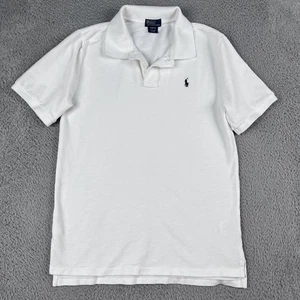 Polo by Ralph Lauren Boys White Polo Shirt Sz XL - Picture 1 of 5