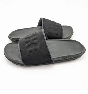 Sandalias para hombre Nike Comfort sin cordones Revive espuma todo negro deletreadas talla 12 - Imagen 1 de 6