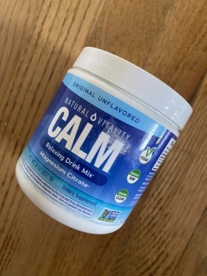 Mezcla de bebidas de magnesio calma NATURAL VITALITY, 8 OZ - Original sin sabor - Foto 1 de 3