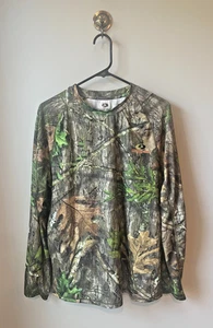 Mossy Oak Obsession Men's Long Sleeve Pullover Camo Wick Shirt Size Medium - Picture 1 of 5