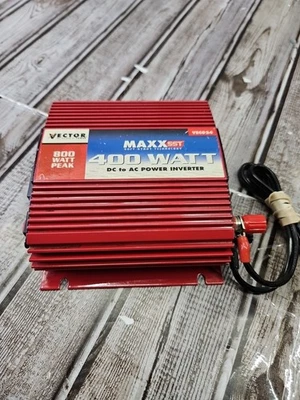 Vector Maxx SST 225 Watt DC To 110 Volt AC Power Inverter VEC034 Red - Car Auto - Image 1 of 4
