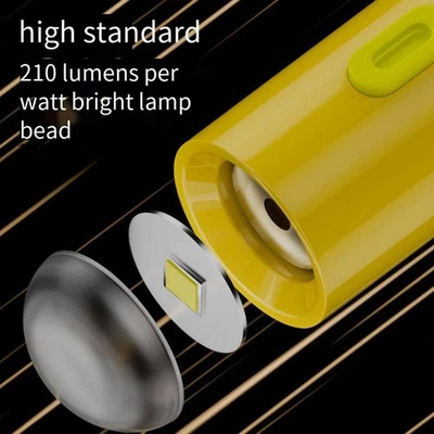 USB C LED Flashlight for Outdoor Use with Chargers Power Banks and Smartphones - Image 1 of 4