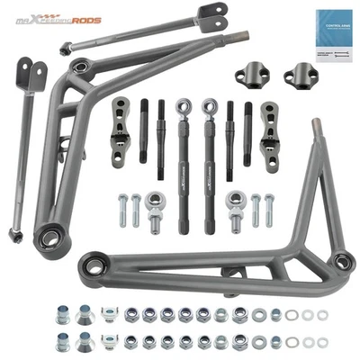 Adjustable Rear Lower Camber Arms Front Control Arms Wide Angle Kit for BMW E46 - Image 1 of 4