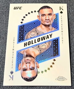2025 Topps Chrome UFC SP Max Holloway Kings and Queens Refractor #KAQ-4 - Picture 1 of 2