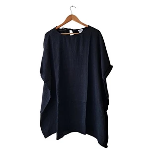 NWT Andie The Magdalena Kaftan Mini Dress Swim Cover Up Black Women's Size S / M - Picture 1 of 7