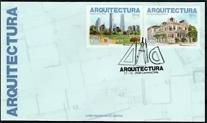 Chile 2020 FDC America UPAEP Architecture Braun Menendez Palace Bicentenary Park - Picture 1 of 2