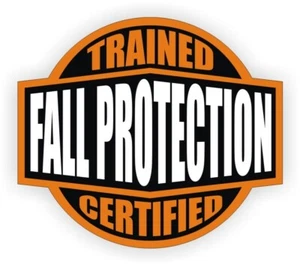 Fall Protection Trained Certified Hard Hat Decal Construction Helmet Sticker 2" - Picture 1 of 1