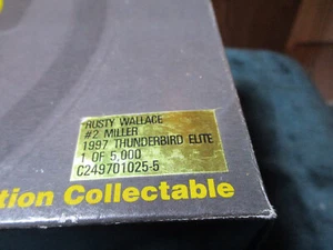Action Elite Rusty Wallace Miller #2 '97 Thunderbird Elite 1/24 Die Cast - Picture 1 of 8