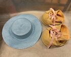 Vintage Pair of Cabbage Patch Furskins Work Boots Shoes & Hat ~ Xavier Roberts