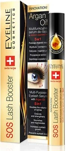 EVELINE SOS LASH BOOSTER MULTIPURPOSE EYELASH SERUM 10ML WITH ARGAN OIL 5 IN 1 - Picture 1 of 7