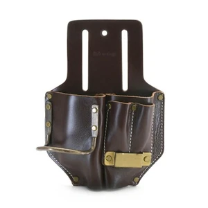 Style n Craft 98017 - 4 Pkt Pliers, Hammer, Tape Holder in Tan Top Grain Leather - Picture 1 of 1