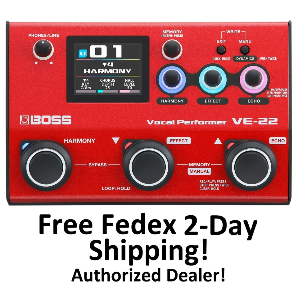 Boss VE-22 Vocal Performer Multi-Effects Processor