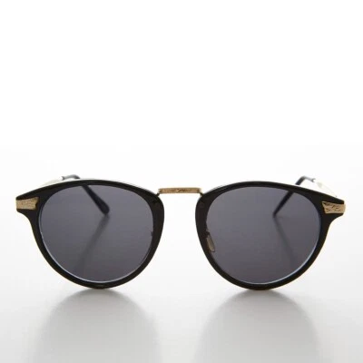 Винтажные солнцезащитные очки Preppy O'Malley 90-е черные/золотистые - Dobby - Изображение 1 из 4