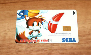 1991 Sonic the Hedgehog Spinball Vintage German Telephone Card Rare Collectible