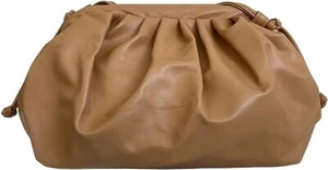 The Drop Soft Crossbody & Clutch Top Handle Bag Smooth Faux Leather Camel Mokka - Bild 1 von 5