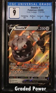 Pokémon Vivid Voltage Steelix V CGC 9 Holo (7155)115/185 - Imagen 1 de 1