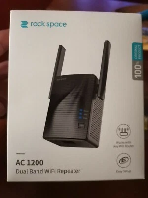 WiFi Repeater - 1200Mbps Dual Band WiFi Booster 5GHz and 2.4GHz, AC1200 WiFi - Immagine 1 di 2