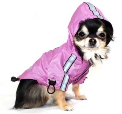 Nwt Hip Doggie Puppagonia Rain Parka Jacket Coat, Pink, Size Small, MSRP $68.00 - Image 1 of 4