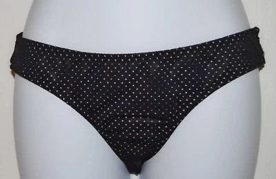 Rachel Roy 激光网眼比基尼 XL 码底部黑色泳装 K21 — 第 1/2 张图片