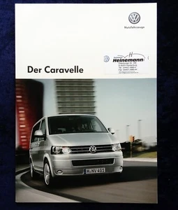 VW Bus T5 Caravelle Prospekt 5/2013, 54 Seiten Trendline, Comfortline, 4 Motion - Picture 1 of 8