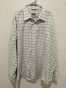 The Foundry Shirt Men 4XL, Tall brown Plaid Button down comfy Casual Adult - Picture 1 of 7