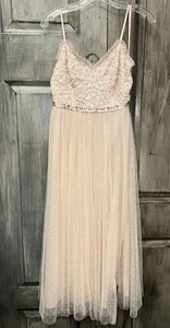 NWT Needle & Thread Tempest Bodice Cami Ballerina Dress- Pink Size- Juniors 10 - Picture 1 of 6