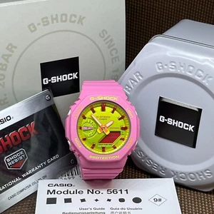 Reloj de moda Casio G-Shock GMA-S2100BS-4A color rosa vibrante octágono para damas - Imagen 1 de 7