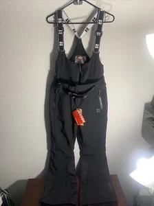 NWT Sweaty Betty Astro Soft Shell Ski Bib Trousers Salopettes Size: Black Medium - Picture 1 of 6
