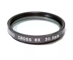 Filtro Star 30,5 mm Alta Calidad Kood Glass Starburst x6 Hecho en Japón - Imagen 1 de 1
