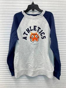 Janie and Jack Boys Girls Athletics Tiger Sweatshirt Auburn | Size 8 - Picture 1 of 10