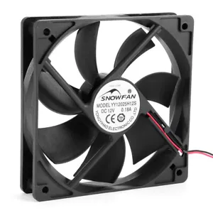 120mm x 120mm x 25mm 12V DC Cooling Fan Long Life Sleeve Bearing PC Case Fan - Picture 1 of 7