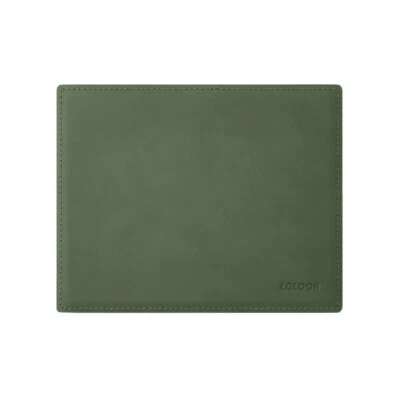 Tappetino Mouse Cuoio Verde cm 25x20 - Angoli Squadrati Cuciture Perimetrali - Immagine 1 di 4
