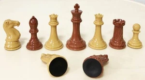 CAMBOR QUEEN GAMBIT STAUNTON STYLE CHESSMEN SET - Picture 1 of 2