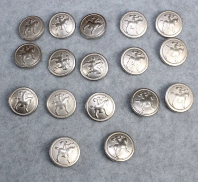17 Hart Schaffner Marx Silver Tone Crest Replacement Buttons Blazer Sports Coat - Image 1 of 4