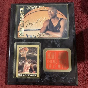 Michael Jordan Vintage 1993 Retirement Plaque Chicago Bulls GOAT Michael Knows - Picture 1 of 4